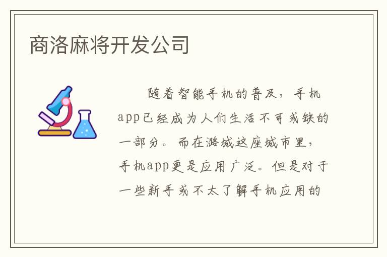 商洛麻将开发公司