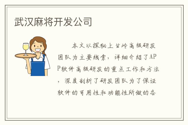 武汉麻将开发公司